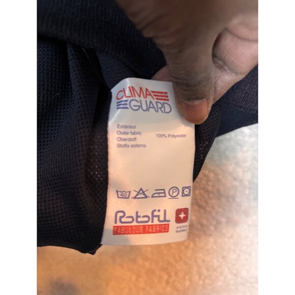 Cutter & Buck Navy Pullover Sweatshirt L/G Polyester V-Neck Embroidered Sonnenal - Picture 15 of 16